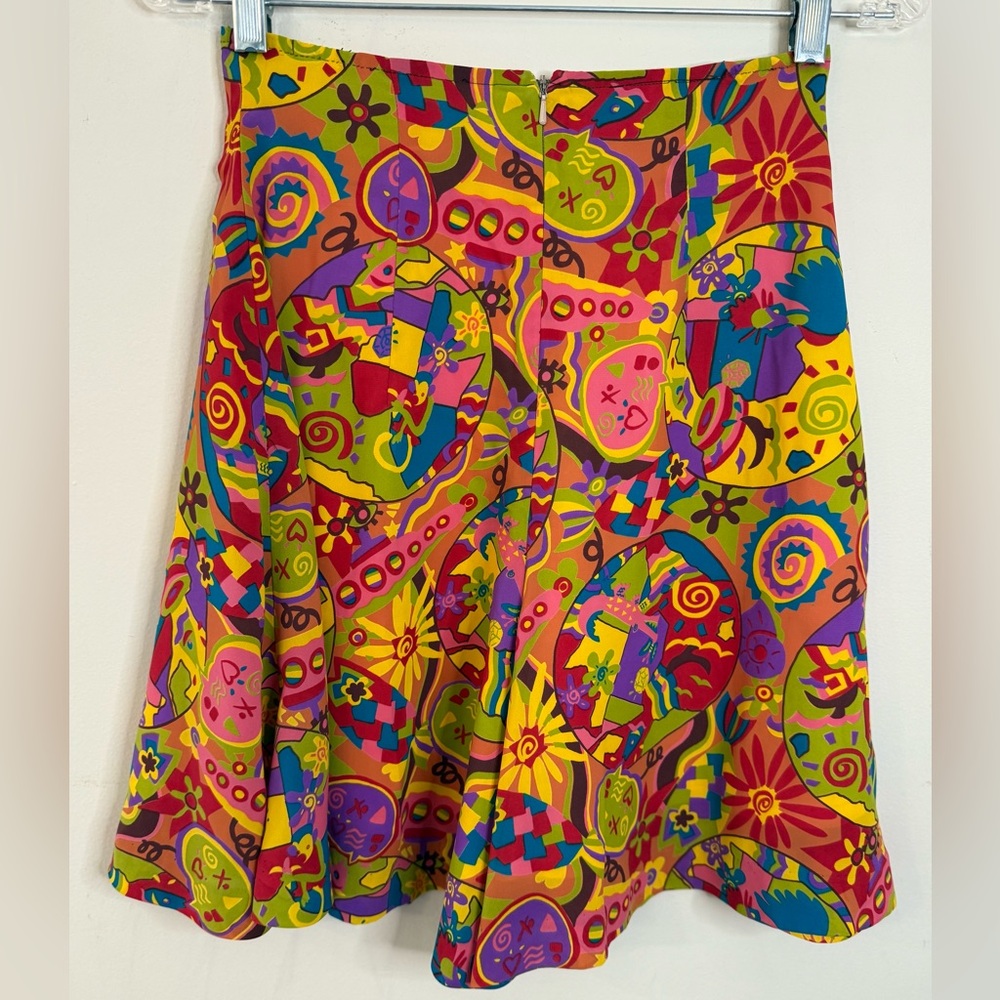 Bermuda shorts boho eclectic colorful retro 80s SZ 24” waist - Picture 2 of 9